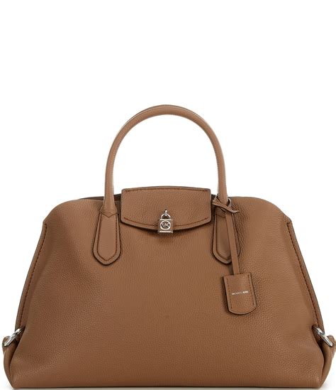 michael kors sandra champagne|Michael Kors Sandra Large Satchel Bag .